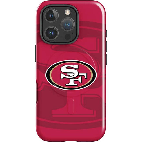 NFL San Francisco 49ers Double Vision iPhone 16 Pro Magsafe Impact Case